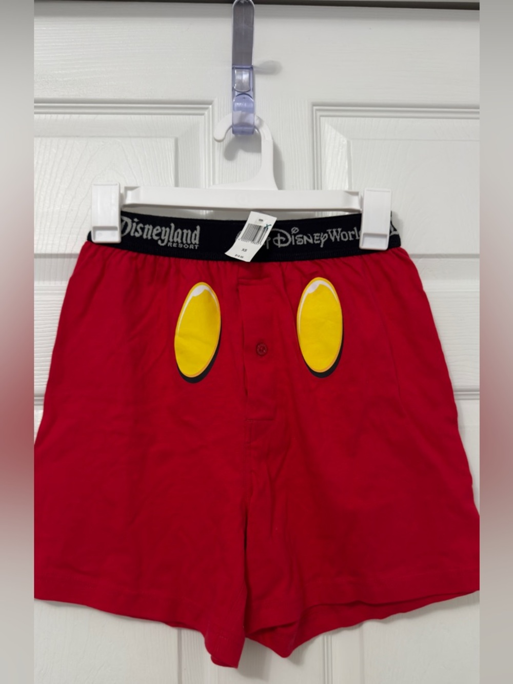 Disney Resort Men's Red Mickey Boxer Shorts